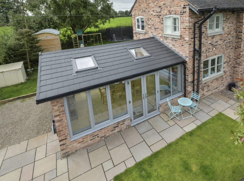 A Trade Village roof light installation in a modern kitchen extension — sleek, thermally efficient, and designed for quick, professional fitting.