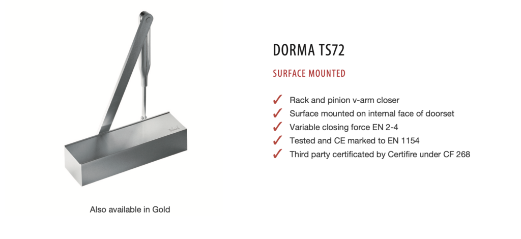 Dorma TS72 fire door closer