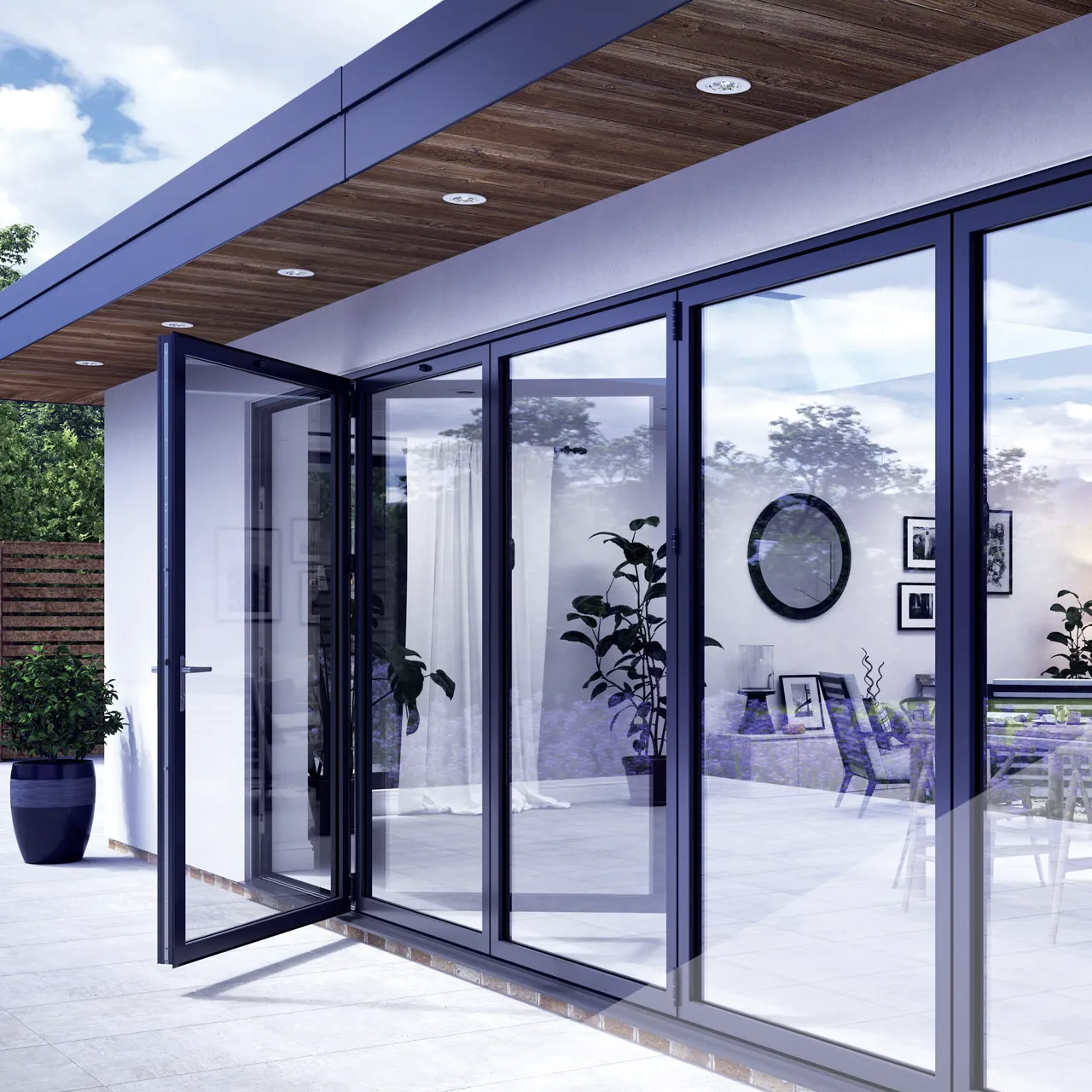 Korniche Aluminium bi fold door